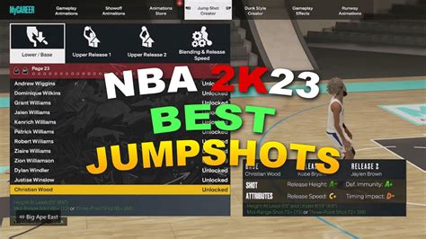 best 2k23 animations|best 2k23 jumpshot current gen.